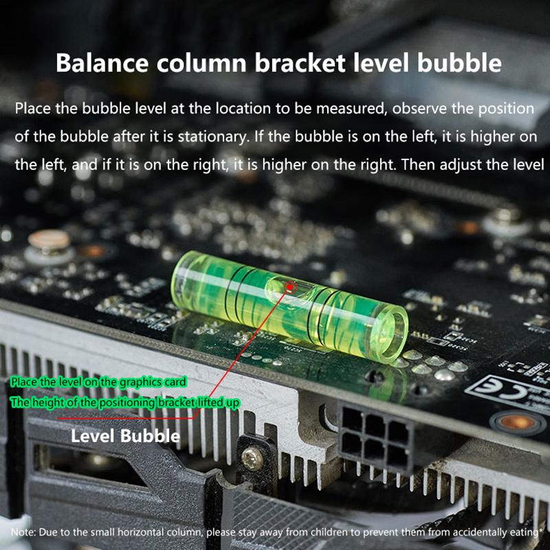 Universal GPU Support Bracket - Aluminum Alloy Graphics Card Holder with Cooling Jack, Desktop PC Case Anti-Sag Stand
