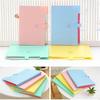 1PC Jelly Color 5-index Expending File Folder Office Supplies Student Stationary A4 Size Letter Size Smile Printing