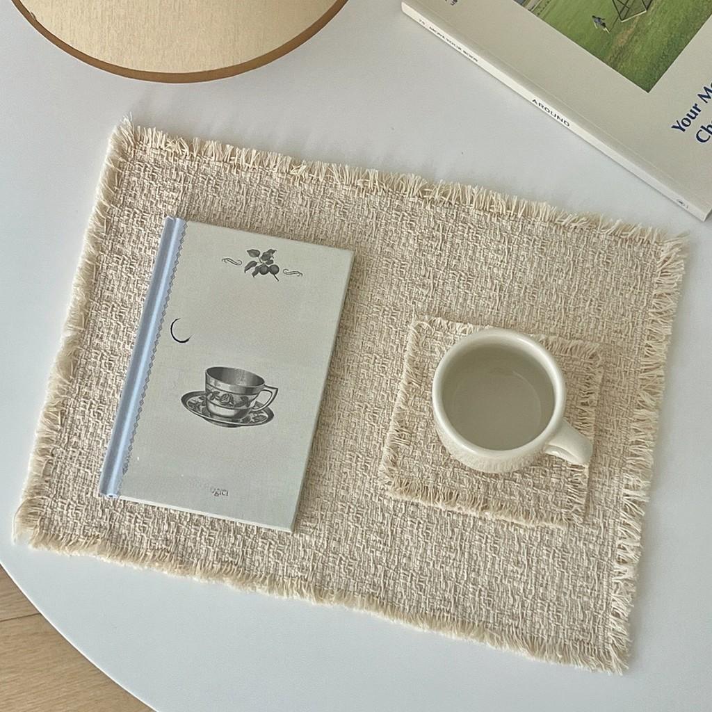 Rattan Woven Placemats With Fringe For Modern Dining Room Decor