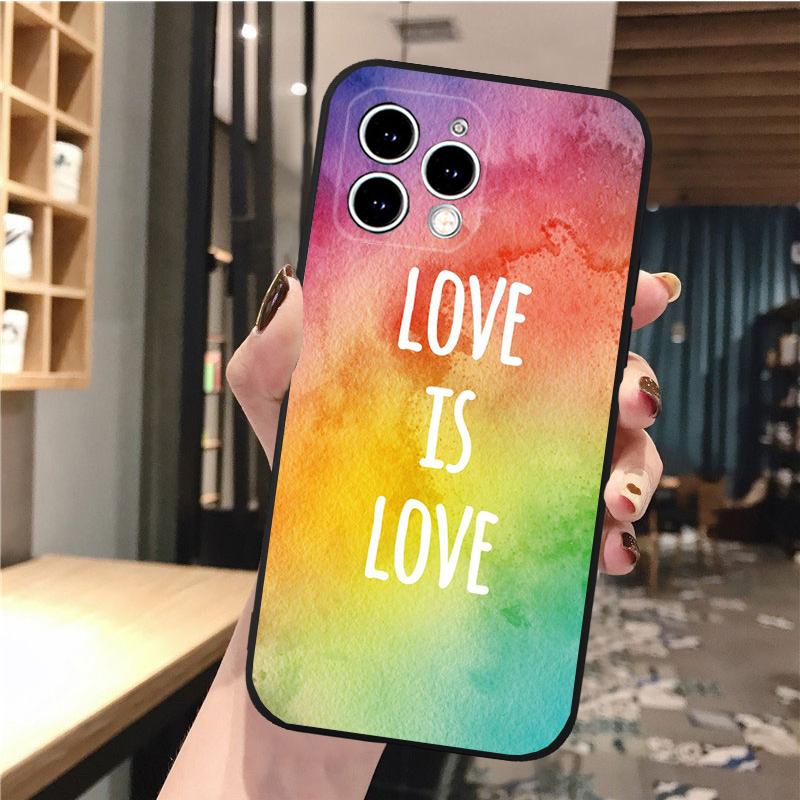 Phone Case For iPhone 17 Pro Max Air 16 15 14 13 Pro Max 15 16 Pro 15Plus Gay Lesbian LGBT Love Mobile Phone Case Funda