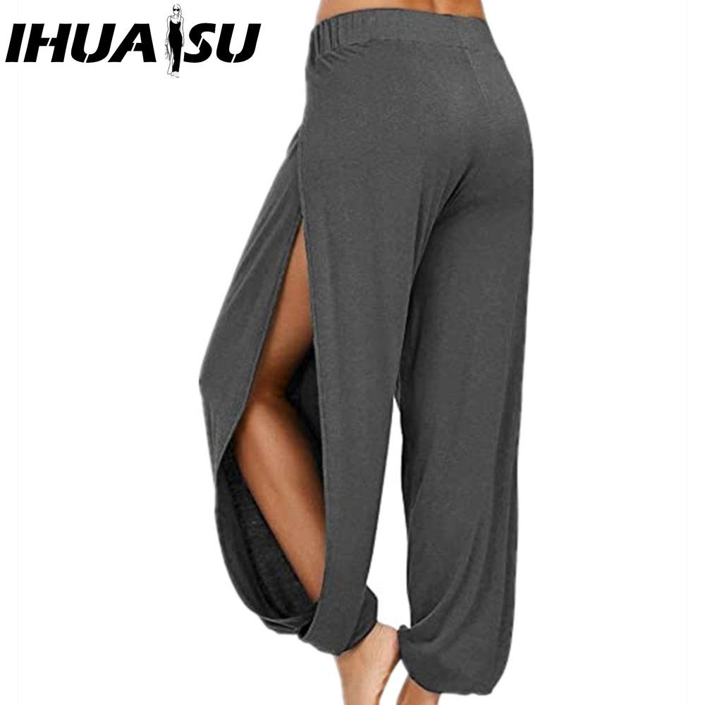 

IHUASU Женские Модные Повседневные Однотонные Брюки и Капри с Принтом XXL темно серый
