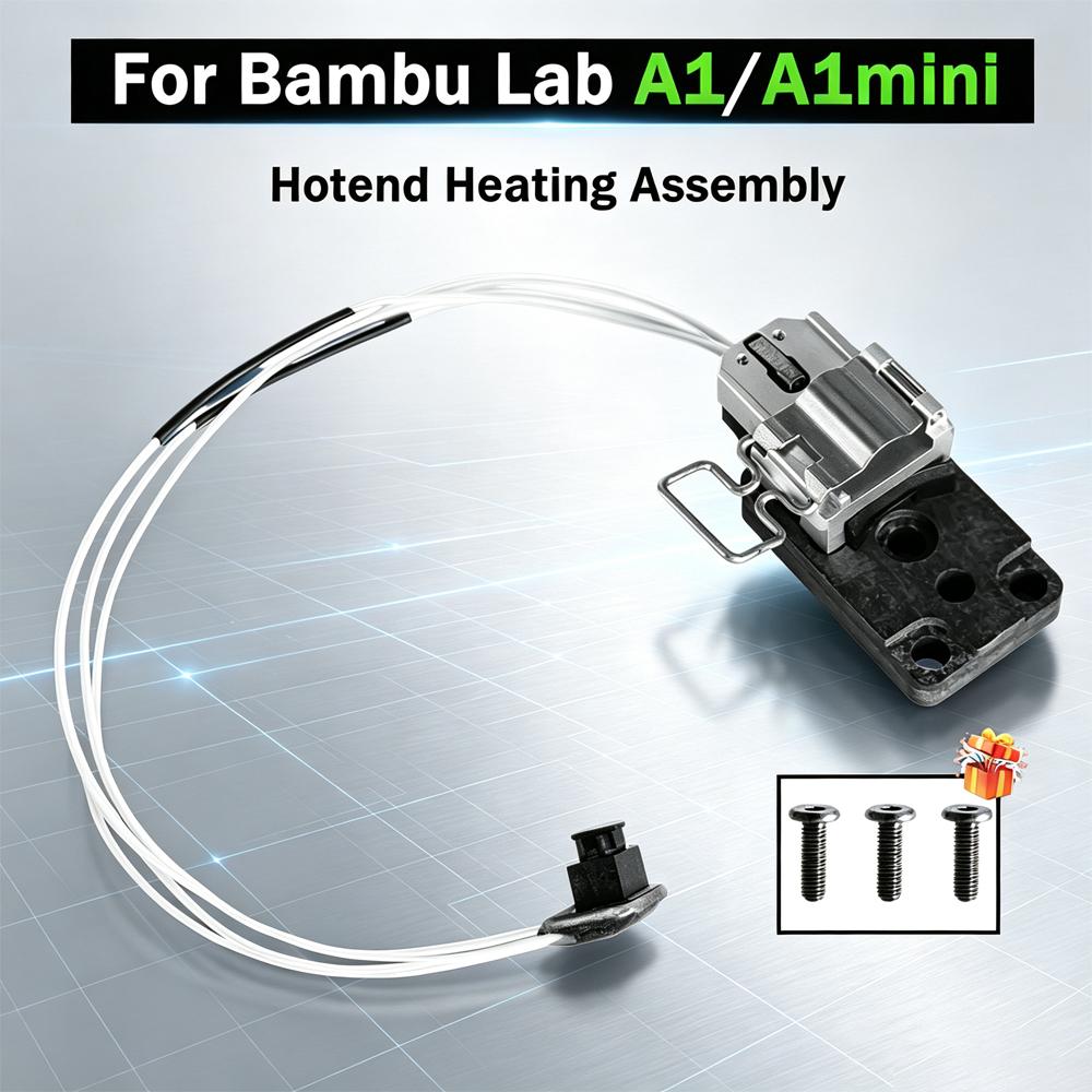 For Bambu Lab A1/A1mini Hotend Upgraded Heating Assembly High Temperature Resistance for Bambu Lab A1 Mini Bambulab Accessories