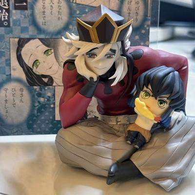 Demon Slayer Kimetsu Yaiba Chapitre de la Ville Infinie Douma Figurine Anime Série Modèle Décoration de Bureau Périphérique Cadeau PVC non pour les Enfants