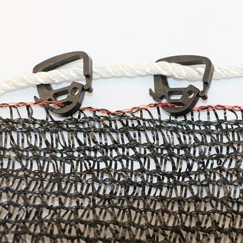 Durable Black Plastic Sunshade Cloth Clips 50pcs Durable Black Plastic Easy-to-Use Lock Greenhouse Shade Agriculture