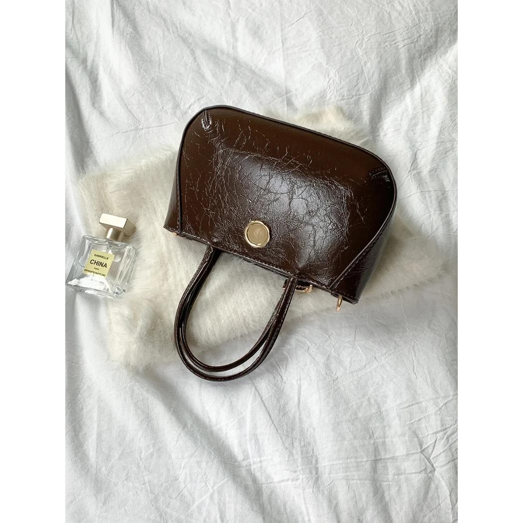 

Ретро-сумки из искусственной кожи с короткими ручками, корейская весенняя модная серебряная женская сумка через плечо, маленькие сумки через плечо для женщин