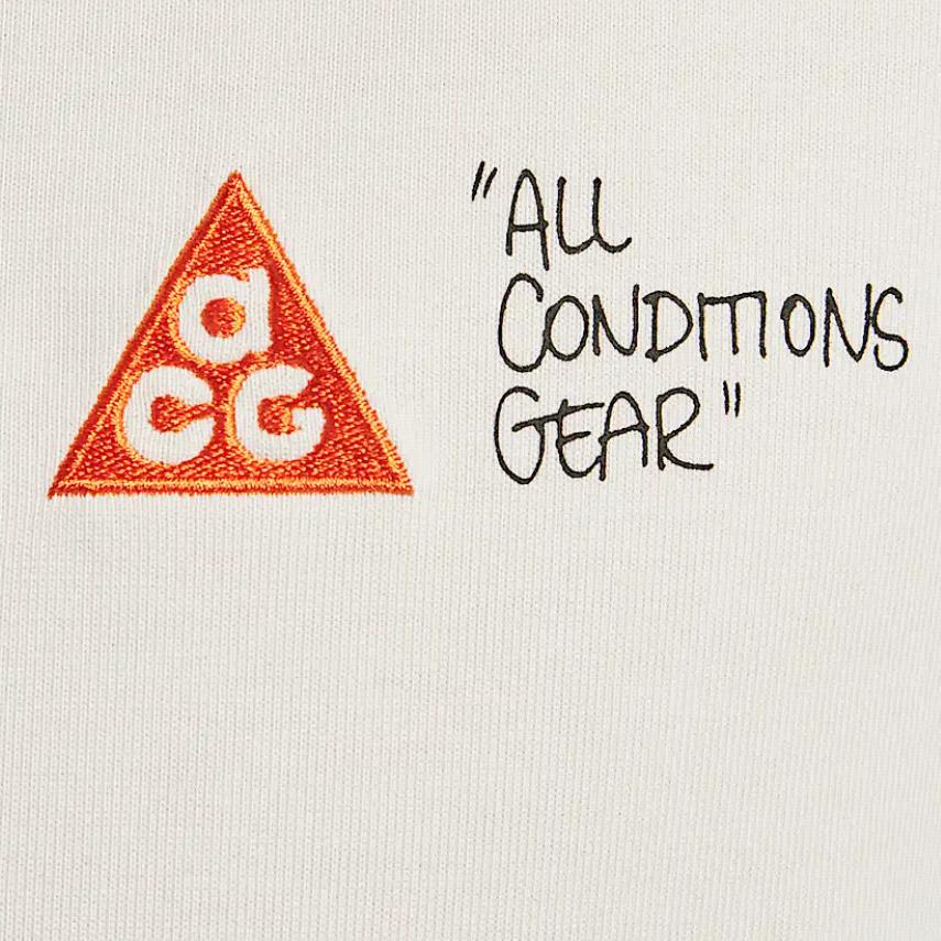 New Nike ACG DRI FIT SS25 T Shirt Men's Ecru HJ0801-030