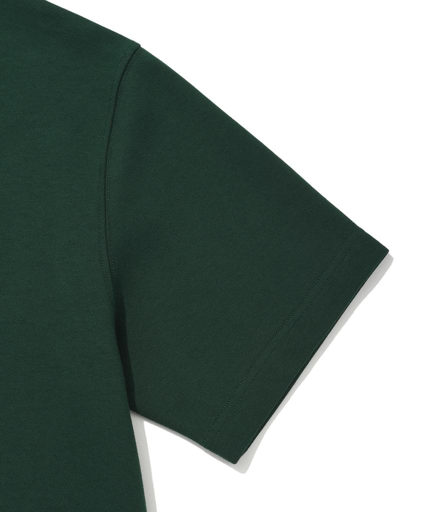 WACKY WILLY Sweat Collar Short Sleeve T-Shirt Green
