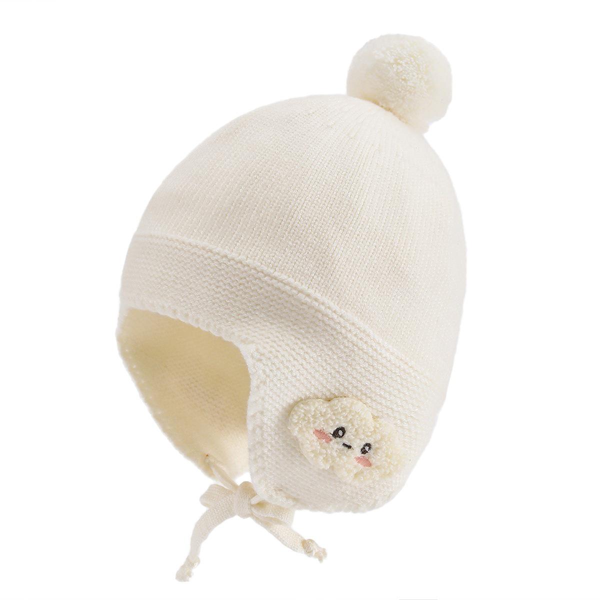 

Autumn/Winter Cute Toddler Bear Wool Pacifier Hat 6-18 Months, 44-48CM