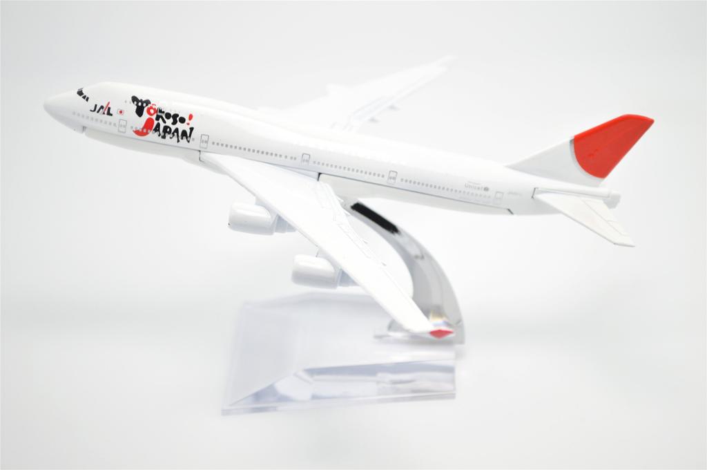 TANG DYNASTY 16cm Japonská letecká společnost Boeing B747 z lehkých slitin Model letadla Hračka 1/400 (JAL)