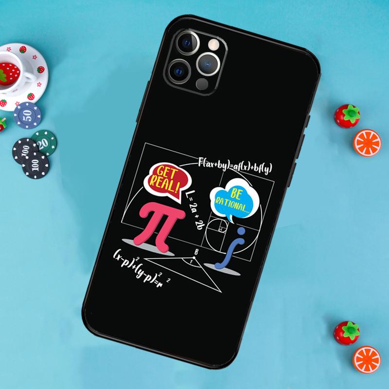 Math Formula Pi Phone Case For iPhone 16 15 11 12 13 14 Pro Max Mini X XR XS MAX Plus Cover Coque