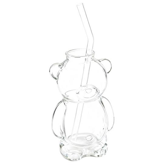 Cana de Sticlă în Formă de Urs de 12 oz Cană de Cafea Urs Drăguț Pahar Reutilizabil pentru Bere Vin Cocktail pentru Casă Bar Bucătărie Restaurant Petrecere