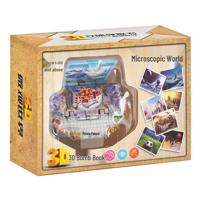 3D Dinosaur & Space Astronaut Pop-Up Keychain Book: Educational, Creative Decompression Toy