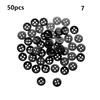 50pcs 4 Holes Mini Buttons for Doll Clothes Round Candy Color Plastic Buckles DIY Doll Bag Sewing Handmade Doll Accessorie