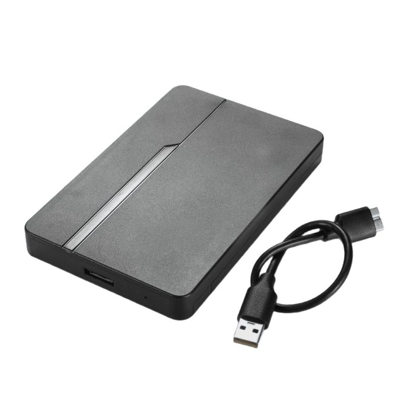 Plastic External Hard Disk Housing Quick Setups Design Efficient Heat Dissipation Shockproof 2.5" Storage Solution