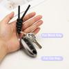 uxcell PU Leather 1pc Universal Car Handmade Braided Cord Keychain Holder with Detachable Open Key for Women and Men Keychain, Keychain, Ring,