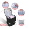 Portable Handheld Double Layer Nail Polish Organizer Manicure Kit Case Nail Tool Organizer Beauty Kit Tote Bag for Women