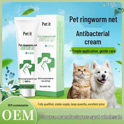 Antibakterielle Haustier-Tinea-Creme & Spray für Hautinfektionen und Haarausfall bei Katze/Hund