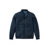 Puffer Jackets Men's Dark Sapphire Baseball Collar Moderate Reversible (Unisex) Puffer Jackets A2ET3 433