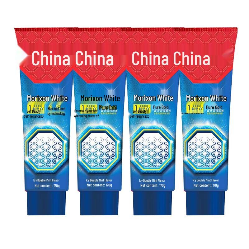 

Zhonghua Gold Pure Magic White Double Mint Toothpaste 170g x 4 tubes