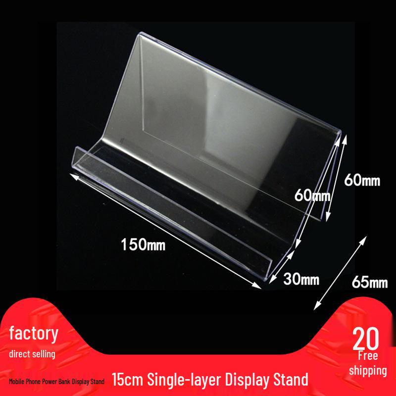 Acrylic Double-Layer Mobile Phone Display Stand for Large Screens