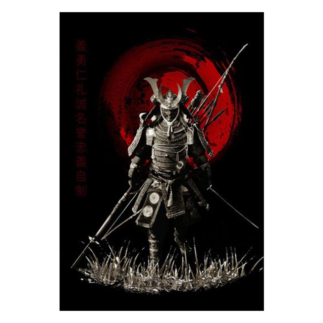 Japonský starověký vojenský velitel plakát vinobraní malba na plátně nástěnná malba v domácí výzdobě obývacího pokoje bez rámečku