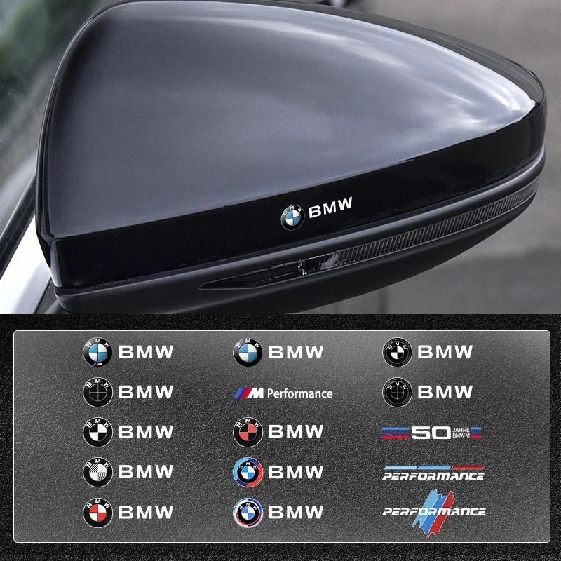 CCN1 X4 X5 X6 For BMW Car Styling Rearview Mirror Decoration Sticker For BMW 50th Anniversary Edition M1 M2 M3 F32 E52 E53 E60 E90 E9