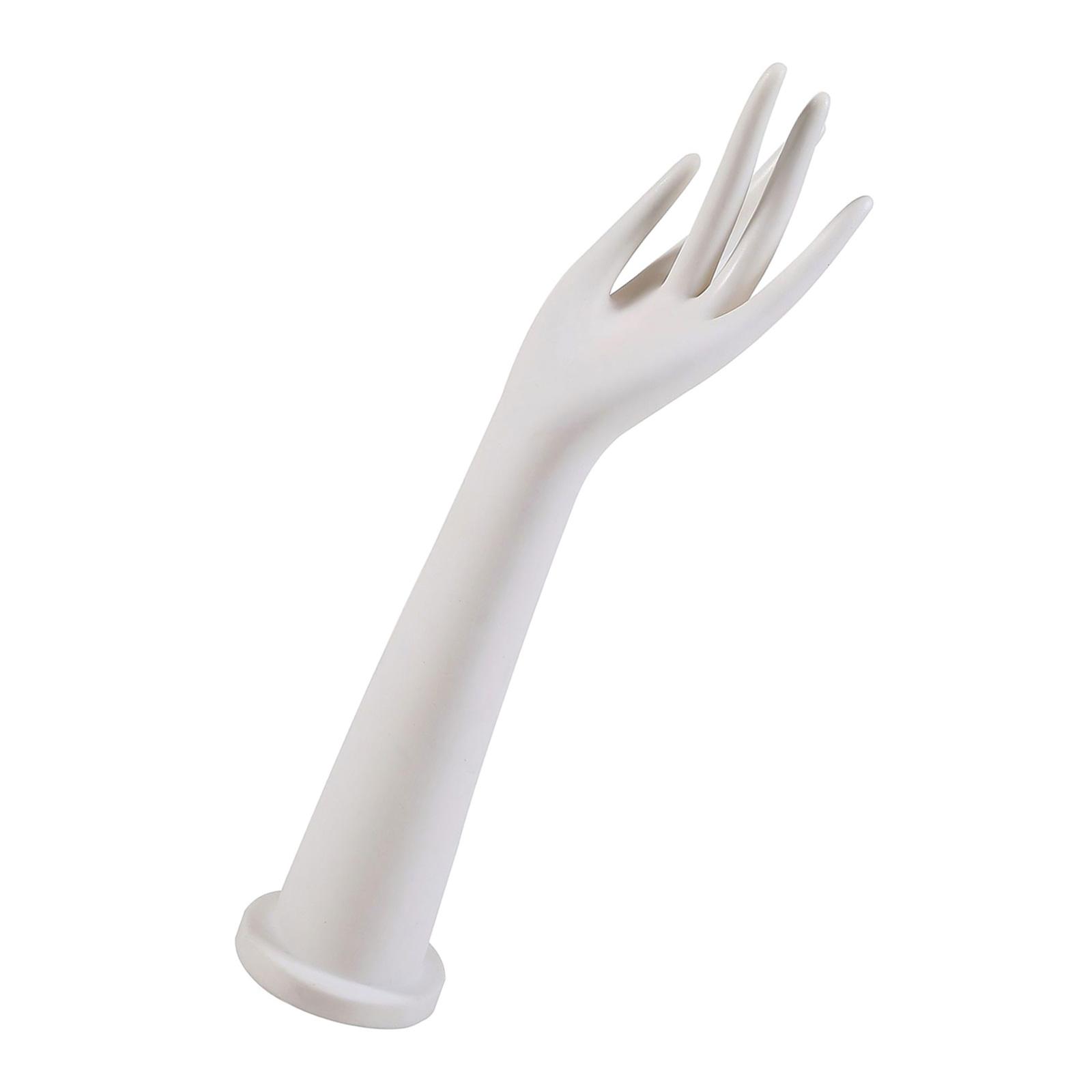 

Элегантный женский манекен для рук, подставка для хранения ювелирных изделий, аксессуар для демонстрации ожерелья, домашняя организация 1 белый