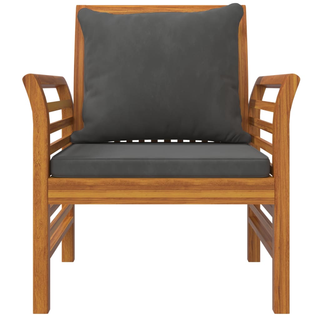 5 Piece Garden Lounge Set with Cushions Solid Acacia Wood