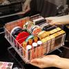 1pc Transparent Cosmetic Storage Box, Eye Shadow Color Palette and Lipstick Storage Box, Desktop Cosmetic Finishing Box