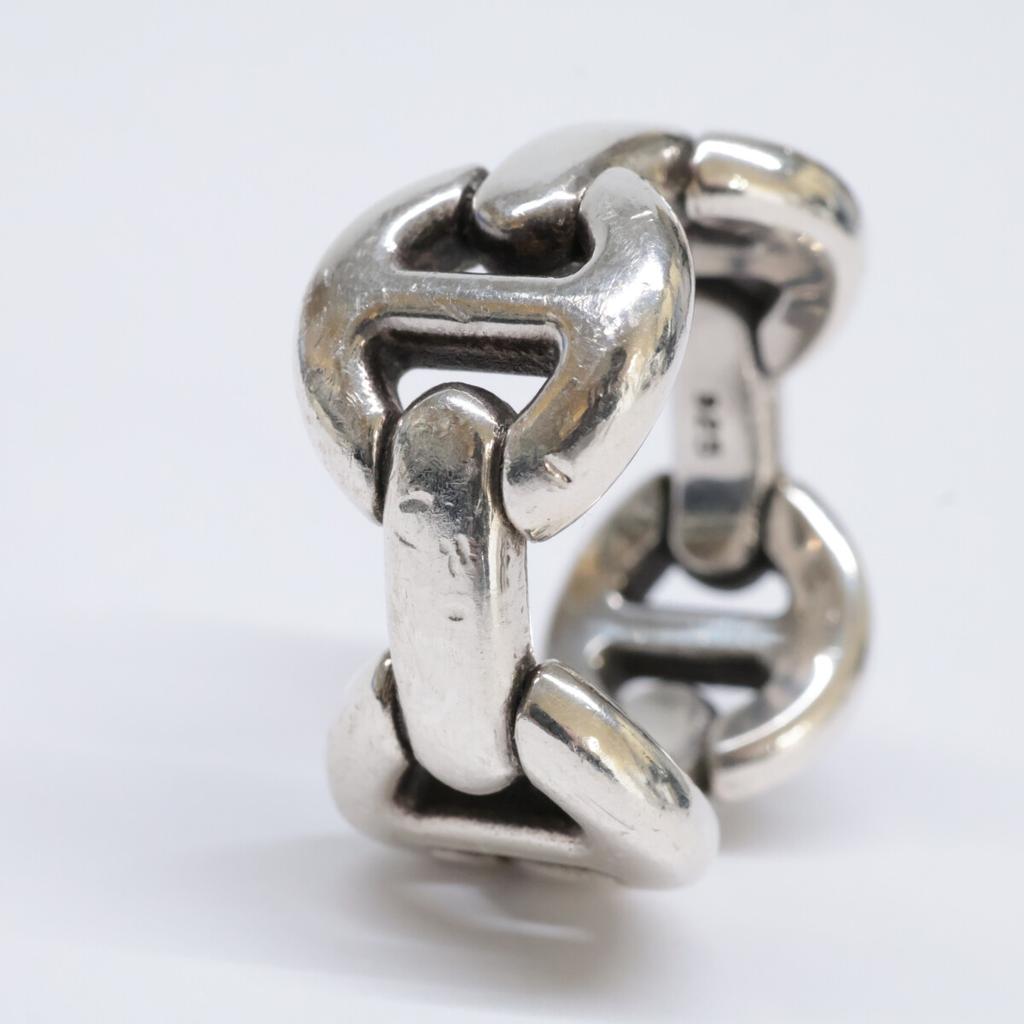 HOORSENBUHS 925 QUAD LINK Ring Ring 18 SilverUsed