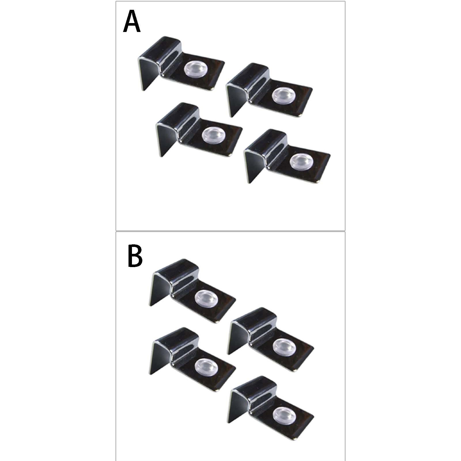 4 Pieces Aquarium Stands Fish Tank Glass Cover Clip Support Holder Stainless Steel Aquarium Glass Cover Lid Bracket Holder A 5mm