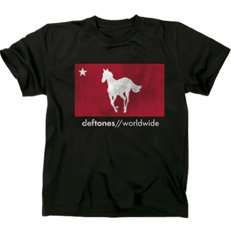 Deftones printed T-shirts for summer and autumn 2025 loose and casual short-sleeved men's and women's sport tops