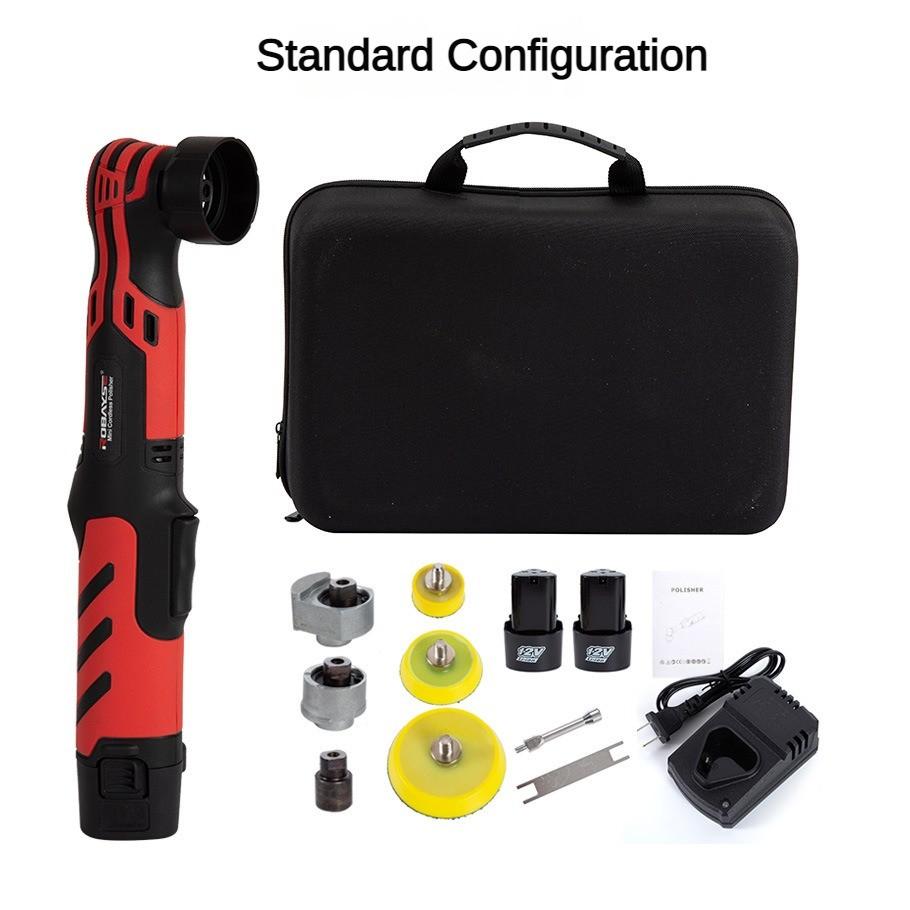 12V Mini Wireless 6-speed Speed Regulation Car Beauty Tool Electric Polishing Machine Multifunctional Handheld Waxing Machine
