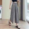 Loose-fitting Cotton and Linen Pants for Women In Summer Casual Nine-inch Wide-leg Pants with A Good Drape and Flared Pants