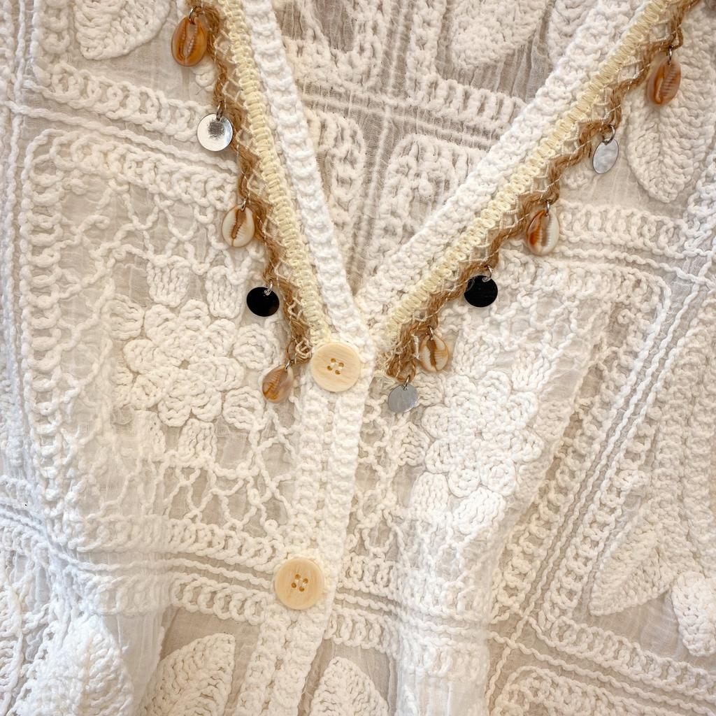 DIMANAF 2025 New Short Vest T-Shirt Women Sleeveless Round Buttons Knitting Lace Vest O-Neck Summer Style Basic Tops Tees Loose Clothing