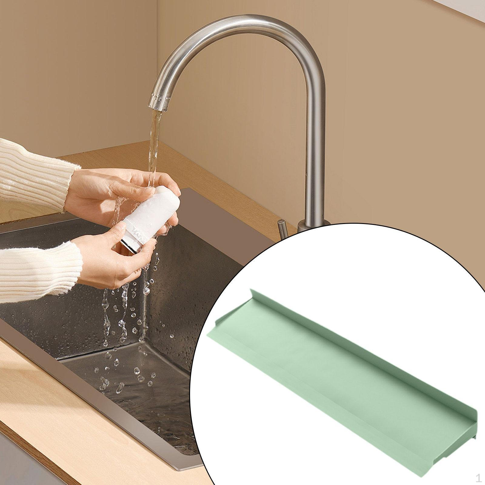 

Kitchen Sink Silicone Water Guard Barrier Accessories Multifunctional Premium Gadgets Green