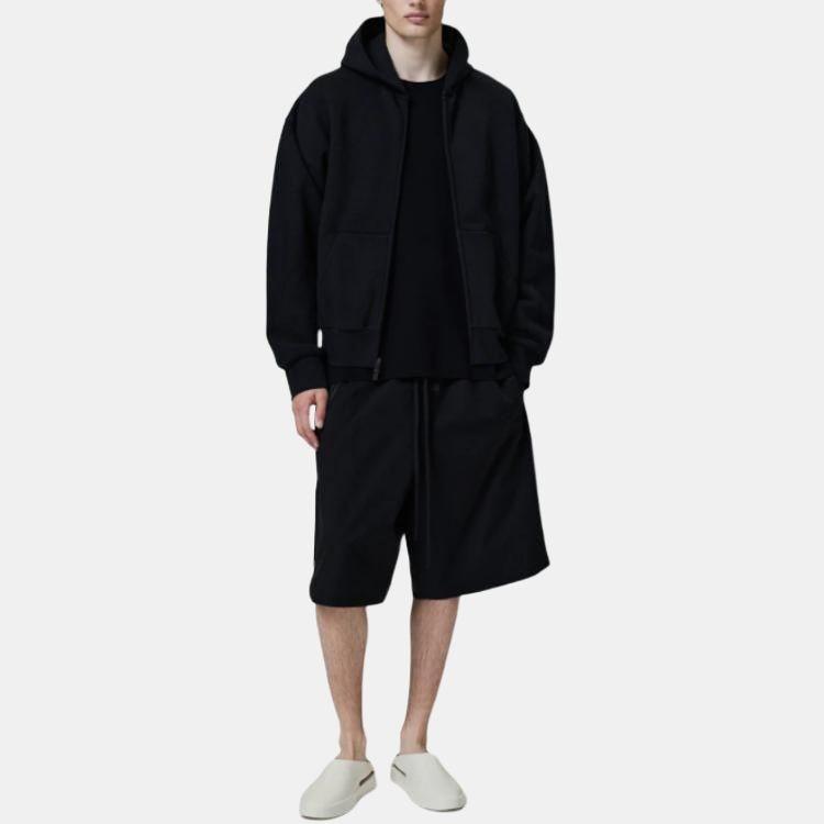 Fear of God Essentials Classic Full Zip Hoodie 'Jet Black' Men's 192SP254780F