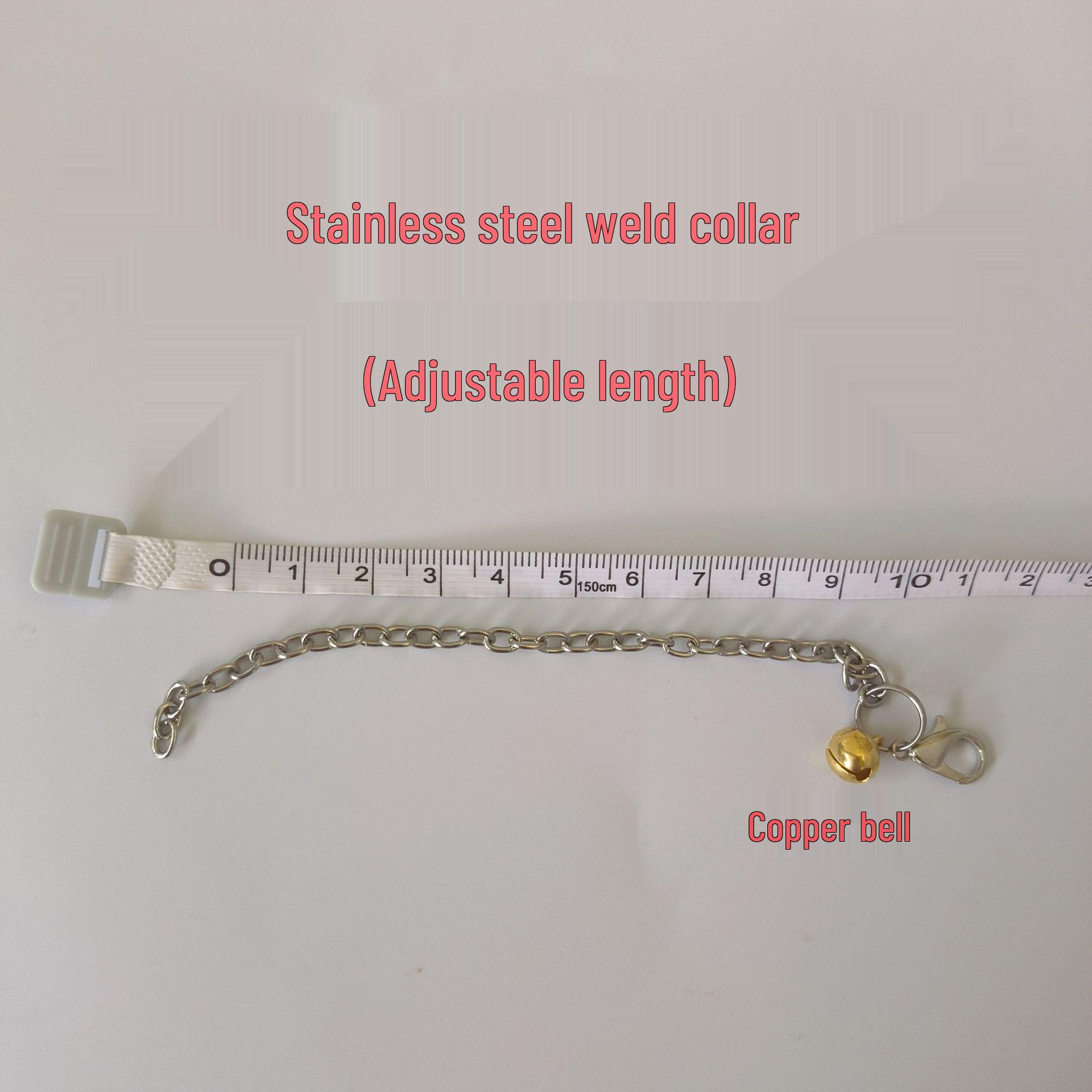 

Adjustable Stainless Steel Squirrel Collar and Leash - Outdoor Shock Resistant, Anti-Shedding, Portable, Detachable Design