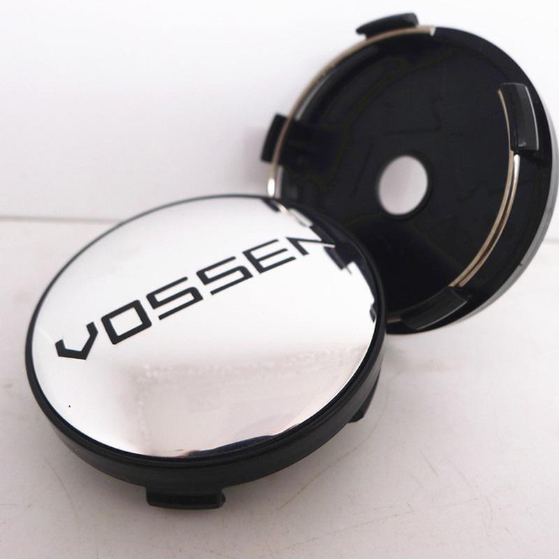 4 pièces 60mm Vossen capuchon de moyeu central de roue jantes de voiture couvercle anti-poussière enjoliveurs 56mm emblème accessoires de style automatique