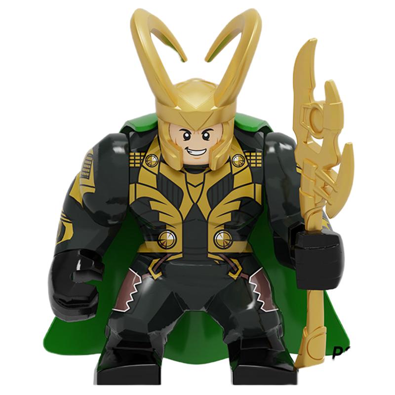 Blind Box Mini Bouwstenen X654 Figuren Grote Goblin Spiderman Iron Man Venom Kapitein Hawk Deadpool Pantser Kerstcadeaus Speelgoed