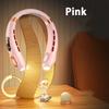 2025 Neck Fan USB Rechargeable Cooling Fan 5 Speed Adjustable Neck Cooler Digital Display Bladeless Neckband Fan