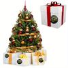 500Pcs Merry Christmas Stickers Pvc Black Background  Stamping Adhesive Labels Christmas Gift Sealing Stickers