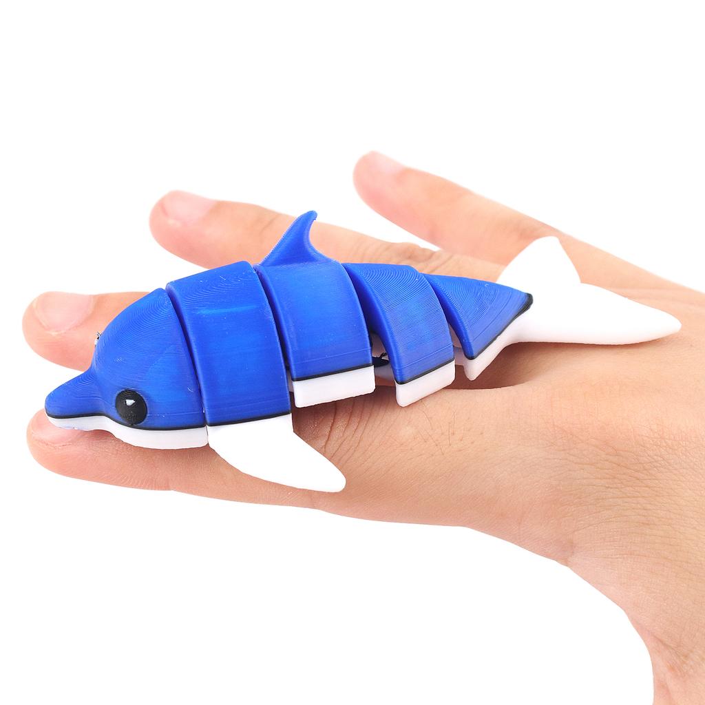 3D Printed Whale Shark Integrated Joint Movable Fish Activity Children's Toy Gift Ornament Fish Tank Decoration