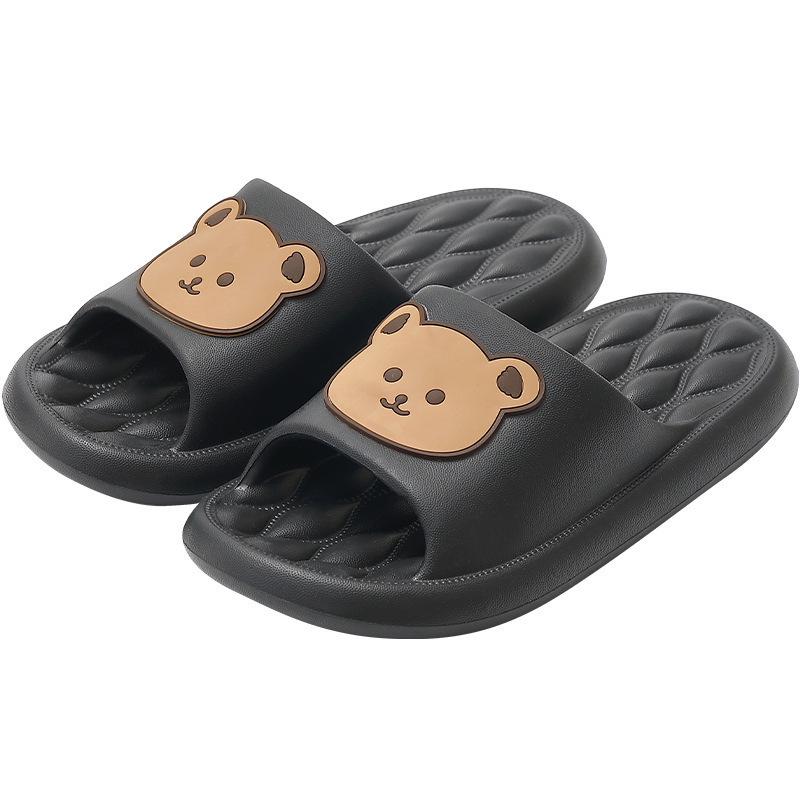 Cartoon Couples' Non-Slip Summer Slippers for Indoor and Outdoor Use