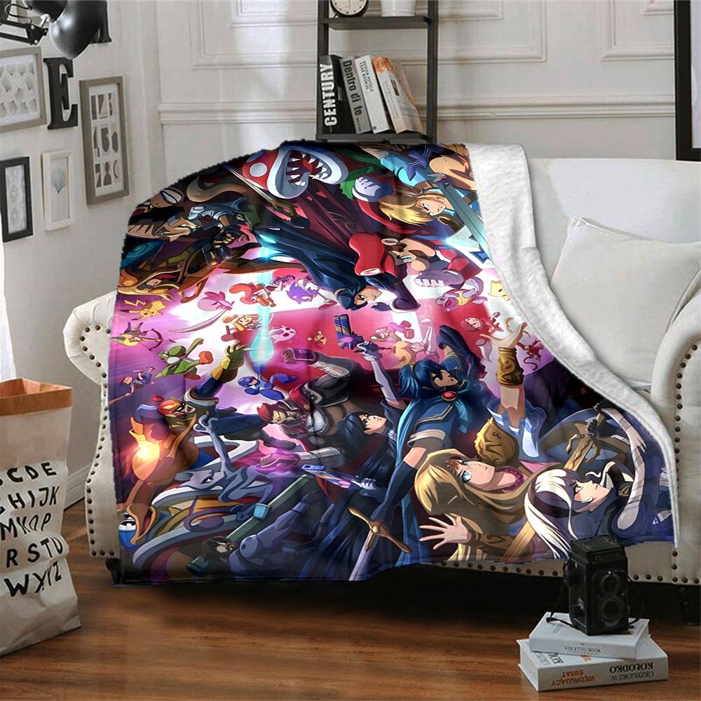 1Pc Superhero Vs Villain Battle Flannel Fleece Blanket Soft Warm Throw Blanket for Sofa Bed Couch Home Decor Lightweight Travel Nap Blanket Xmas Gift