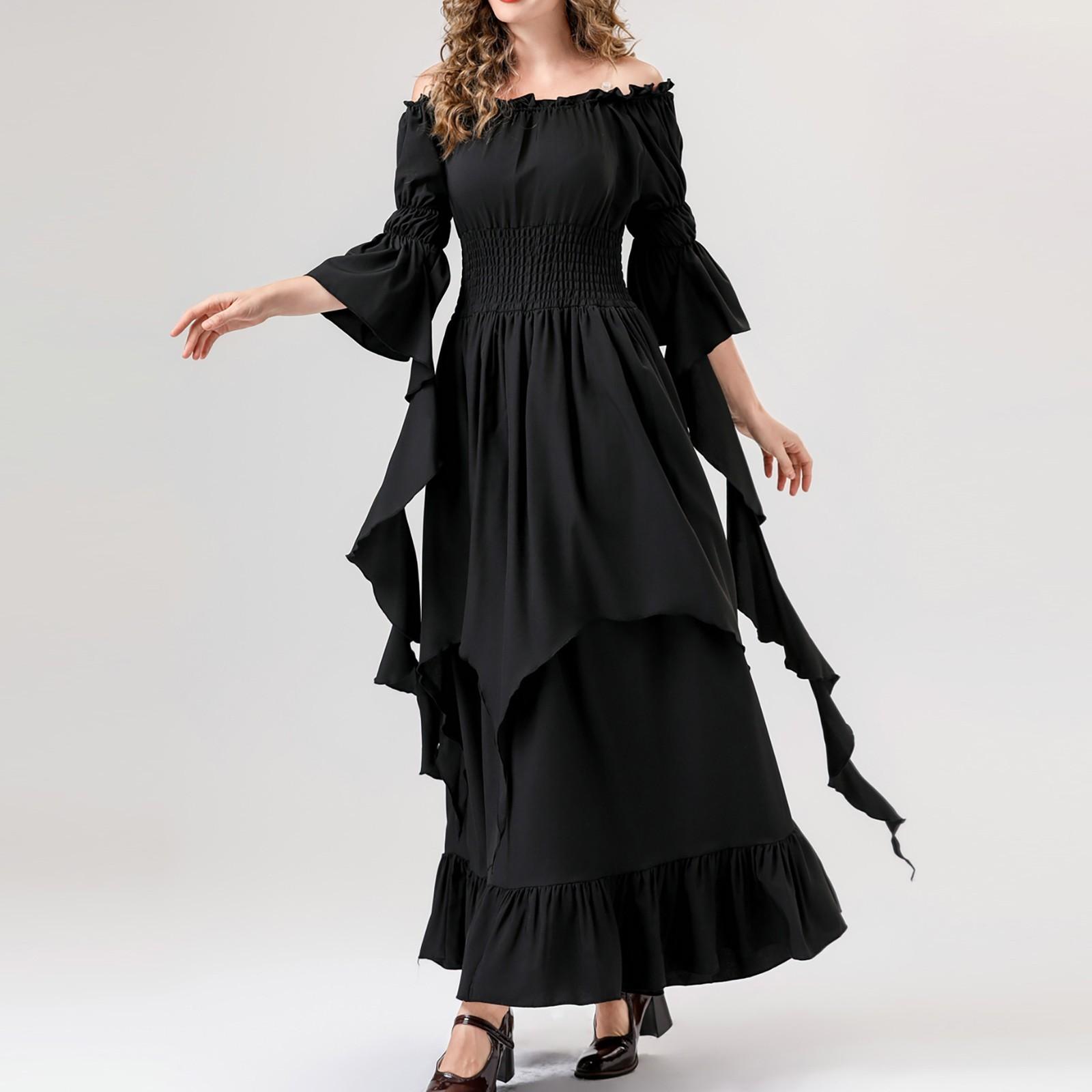 Женский костюм ужасов, призрак невесты, платье для косплея, костюм призрака, маскарадный костюм XXXL чёрный