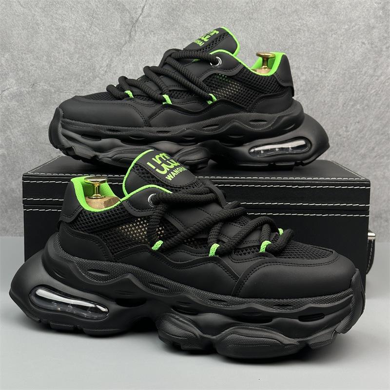 

МОДНЕ ВЗУТТЯ Чоловічі дихаючі спортивні кросівки Спортивне взуття для бігу Відкритий жіночий теніс Тренажер для тренажерного залу 44 чорний