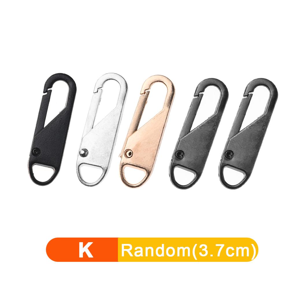 5/1 pz Tiracerniera staccabile universale Kit di riparazione per cerniere in metallo di ricambio per valigie, borse, vestiti e cursori per cerniere