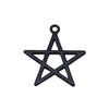 Nested Star Charms Multi Color Alloy Pendants For Double Star Themed Jewelry