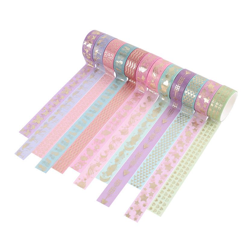 12Pcs Sakura Washi Tape Scrapbooking Supplies Masking Tape Decorativa School Supplies Diary Decoration Washitape